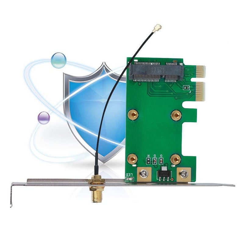 ZERONE PCIe Network Card Adapter - PCI Express to Mini PCI Express Converter for Laptops - Image 5